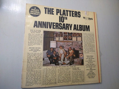 The Platters 10th Anniversary Álbum 1964 Vinilo