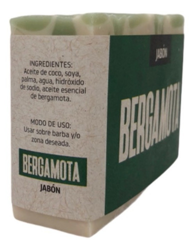 Imagen 2 de 3 de Jabón Bergamota 120g Volviendo Al Origen Artesanal