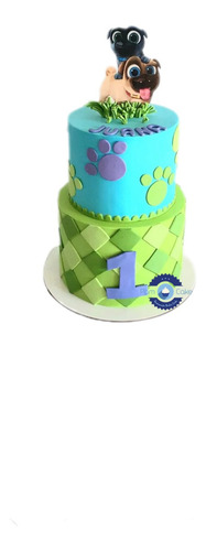 Torta Artesanal Bingo Y Rolly Perros Perritos Puppy Dog Pals