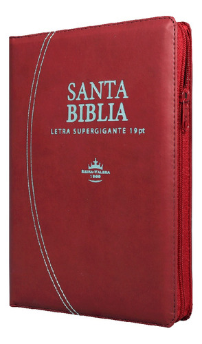 Biblia Rvr 1960 Letra Super Gigante 19pts. /rojo-cierre 