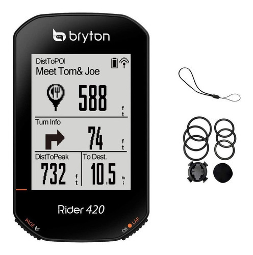 Ciclocomputador Bryton Rider 420  Full Gnss Support