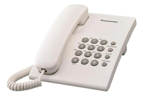 Telefono Panasonic Kx-ts500mew Unilinea Blanco