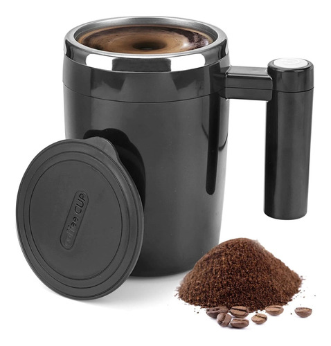 Taza De Agitación Automática Taza De Café De 380ml Con Tapa