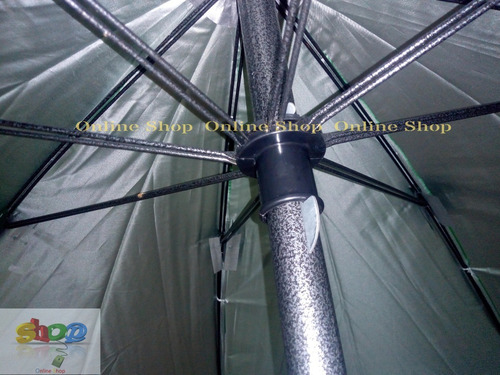 Imagen 6 de 8 de Parasol 2mts Alt Impermeable Doble Tela Doble Varilla Filtro