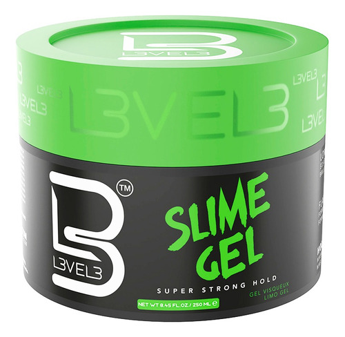 Level 3 Slime Gel Fijador Super Strong Hold Pelo 250ml