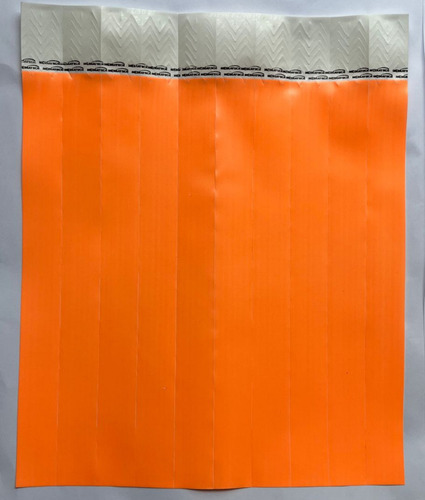 Pulseira De Identificação Kit 250 Laranja Neon Camarote Med