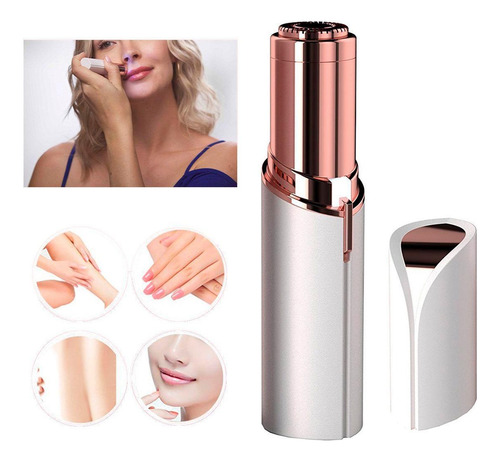 Depiladora Facial Batom Portatil Pratico Recarregavel