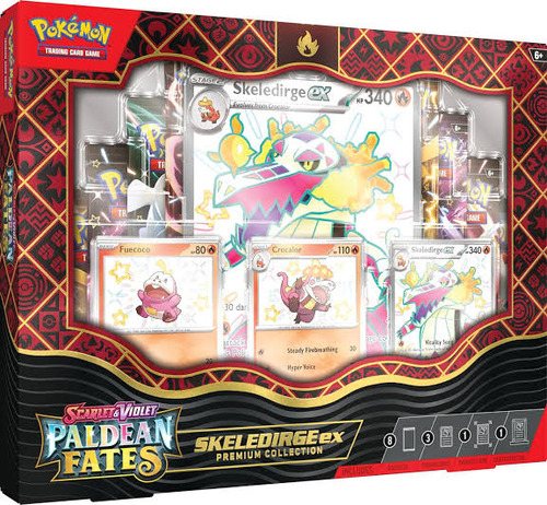 Pokemon Paldean Fates Premium Collection Skeledirge Ex Box 