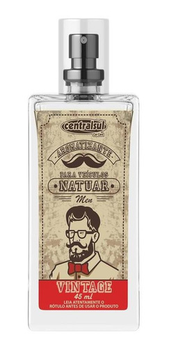 Aromatizante Vintage 45ml Spray Para Veículos Natuar Men