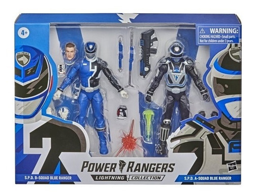 Power Rangers Lc S.p.d. Squad B Blue Ranger Vs Squad A Blue