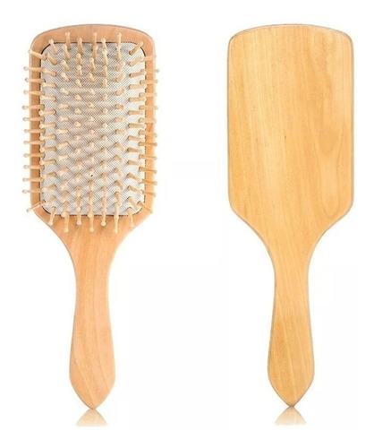 Cepillo Cabello Peine Madera Peinar Cabello