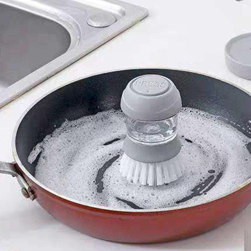 Cepillo Lava Trastes con Depósito y Soporte Limpieza Cocina