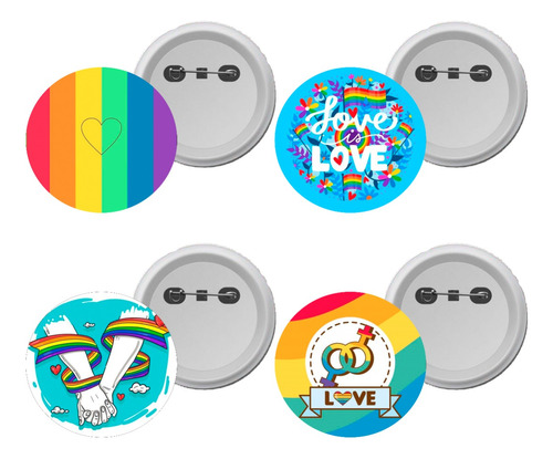 Pines Pride Orgullo Lgbt+ (set De 4)