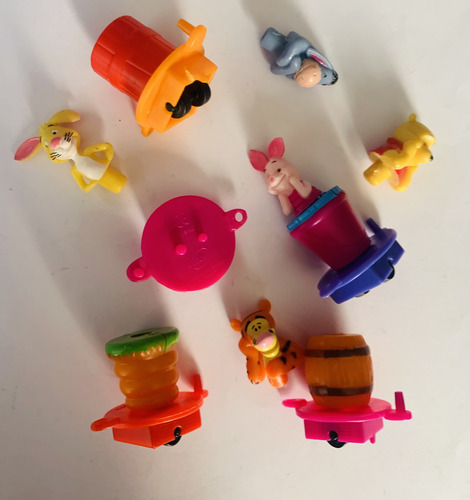 Colección Mini Figuras Tren Winnie Pooh 5pz. Grezon Huevo S. (Usado)