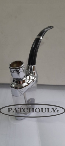 Imagen 3 de 5 de Pipa De Agua Mini 13 Cm Altura Acrílico Metal Portatil Jd818