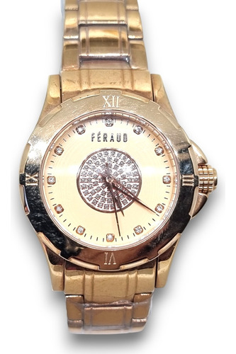 Reloj Mujer Acero Feraud Lf20027lr Oro Rosado