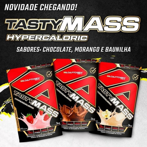 Tasty Mass Hipercalorico Adaptogen 3kg - Sabor: Vanilla Baunilha 3kg