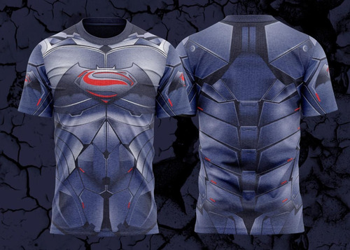 Imagem 3 de 4 de Superman Krypton - Camiseta Adulto - Tecido Dryfit