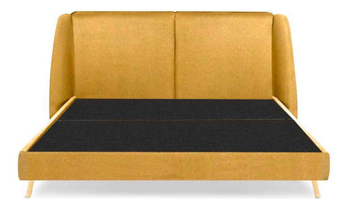 Cama King Size Trenton Amarillo Këssa Muebles