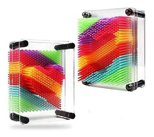 3d Pin Art Toy  Unique Rainbow Plastic Pin Art Board R5y4e