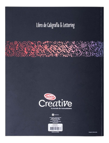 Libro Caligrafía & Lettering Nv 2 Intermedio Adix Creative
