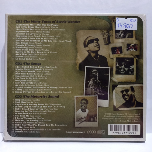 The Many Faces Of Stevie Wonder 3cd Nuevo Eu Digipack