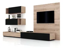 Comprar Modular Centro De Entretenimientos Mesa Lcd Led Rack Moderno Color Marrón