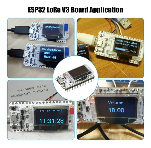 Esp32 Lora V3 Board Con Batería 3000 Mah Y Estuche 2 Piezas