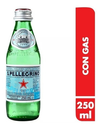 Agua Mineral Gasificada S. Pellegrino 1 Pza 250 Ml