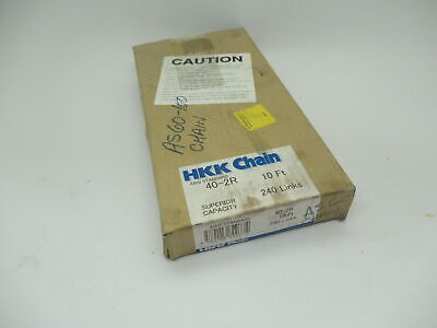 Hkk Chain 40-2r Roller Chain ½ Pitch 10 Feet 240 Lin Aaj