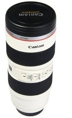 Taza Termo Lente 70-200mm Acero Inoxidable Con Tienda