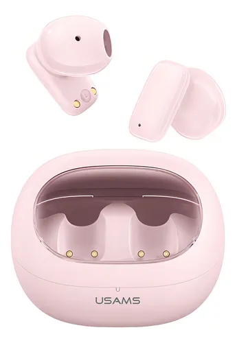 Audifonos Bluetooth Inalambrico In Ear Usams Td22 Tactil Color Rosa