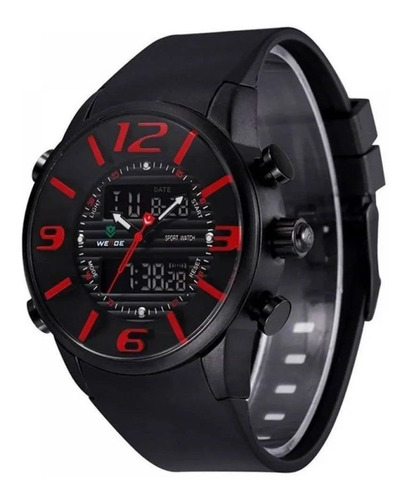 Relogio Masculino Weide Anadigi Esporte Branco Wh-3402