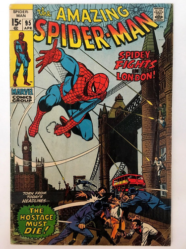 Amazing Spiderman #95 Marvel Comics 1971 Stan Lee Londres