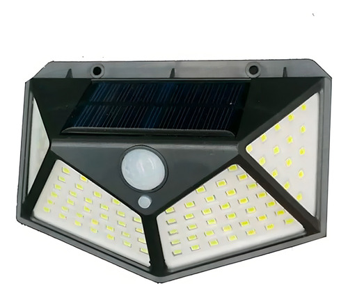 Luminária Solar Parede Crepuscular Sensor Jardim 120 Graus