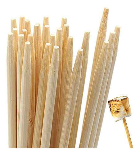 Palillos De Bambú Asar Malvaviscos, 30 Pulgadas, 5 Mm ...