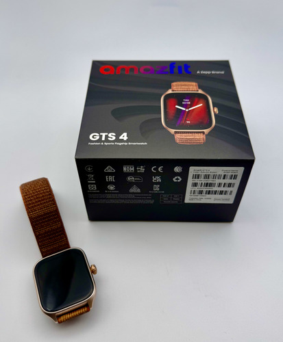 Reloj Smartwatch Amazfit Gts 4 Marrón Usado Como Nuevo Negro Mesh Marrón Dorado (Usado)