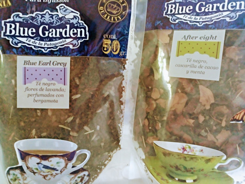Imagen 6 de 10 de Té En Hebras Blue Garden Envase Doypack, Orígen Patagonia