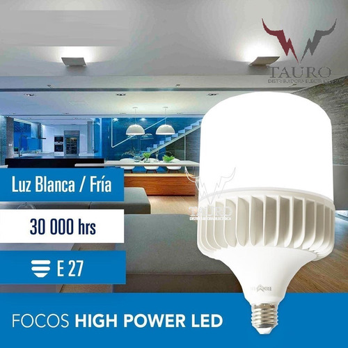 Foco Led 60w Industrial Tipo Bala Super Potente Luz Fria