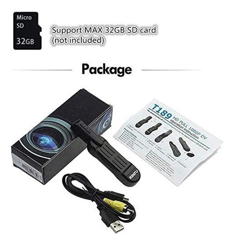 Mini Cámara Espía Oculta Hd 1080p Tipo Pluma Tarjeta Micro S