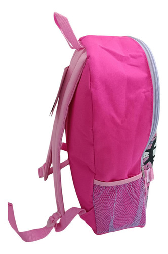Mochila Backpack De Hello Kitty Con Lonchera Fast Forward Color Rosa Chicle Diseño De La Tela Estampado