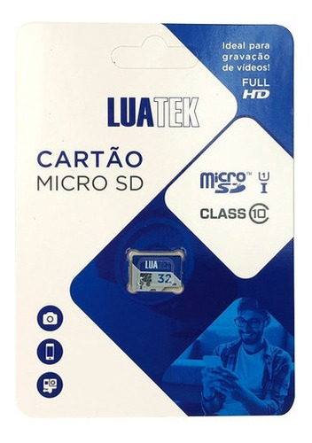 Cartão Micro Sd Ultra 32gb Classe 10 80mbs Luatek 