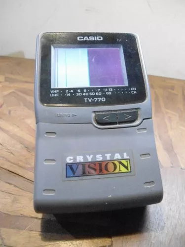 Antiga Mini Tv Portátil Analógica Casio Model Tv-777 Ok