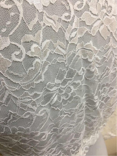 Bolero Tipo Mangas Largas De Encaje Blanco Novia
