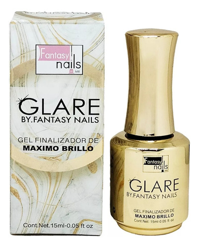 Glare Gel Finalizador De Máximo Brillo By Fantasy Nails