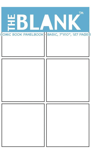 Libro: The Blank Comic Book Panelbook - Basic, 7 X10 , 127 P