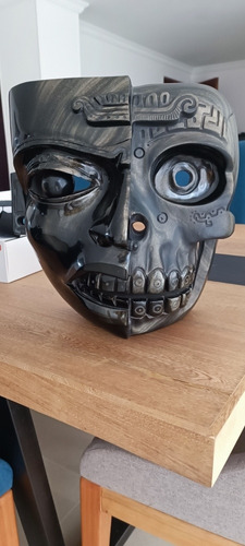 Máscara Decorativa De Obsidiana Teotihuacana