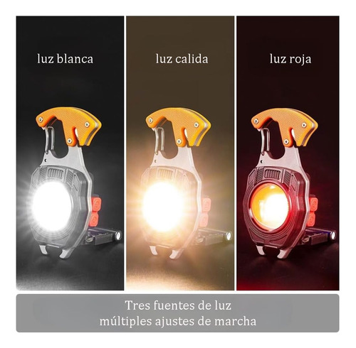 Linterna Led Llavero Portátil Lámpara Táctica Multifunción