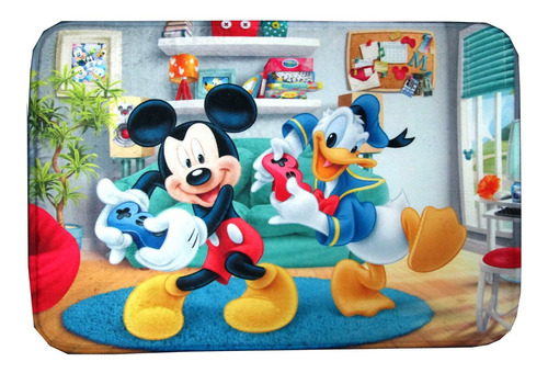 Alfombra Infantil De Disney Mickey Con Memoria 40 X 60 Cm
