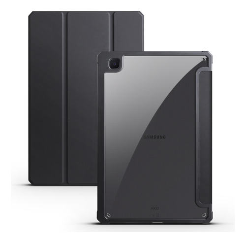 Funda Negra Con 3 Pliegues Para Samsung Galaxy Tab S6 Lite